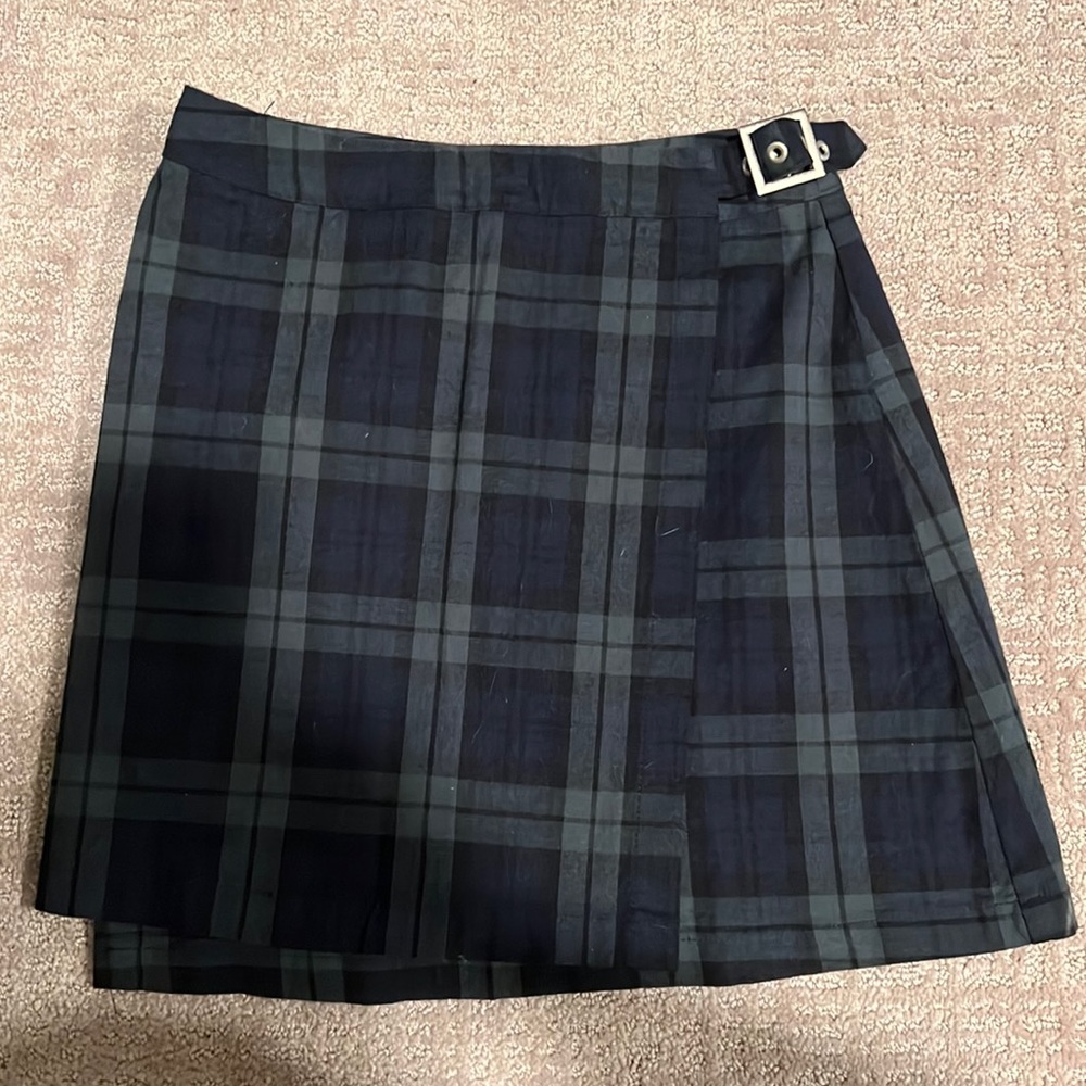 Brandy Melville plaid skirt with belt detail